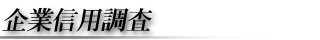 企業信用調査